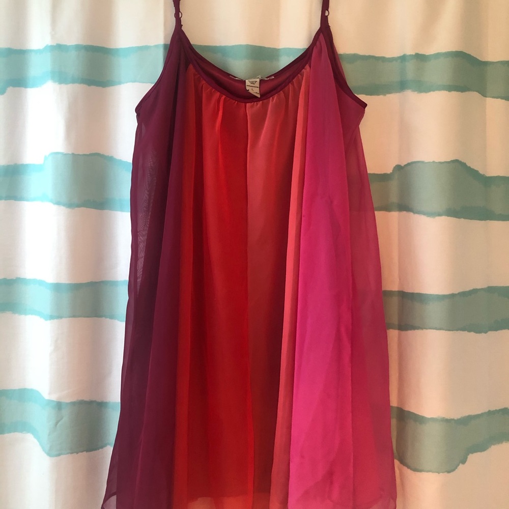 Pink 3 Shade Flowy Dress